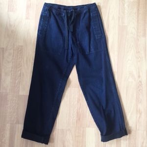 MHL Margaret Howell Indigo Drawstring Trousers S